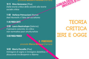 Teoria critica ieri e oggi