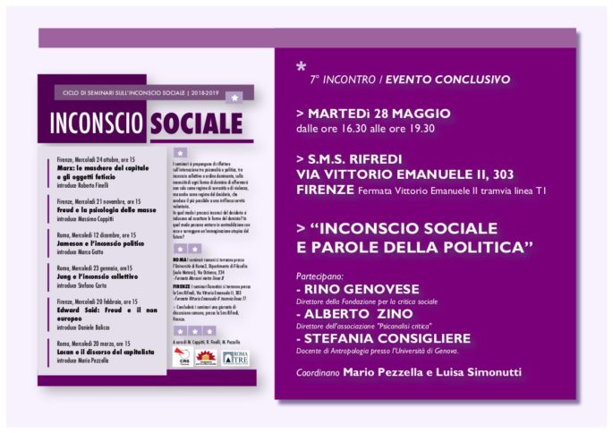 Inconscio sociale e parole della politica